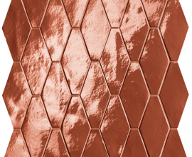 Мозаика FAP Ceramiche fRXE Glim Rosso Cuore Rombi Mosaico Brillante 31x35,5