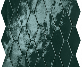 Мозаика FAP Ceramiche fRXD Glim Petrolio Rombi Mosaico Brillante 31x35,5
