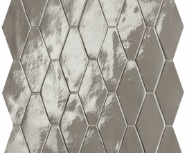 Мозаика FAP Ceramiche fRXA Glim Grigio Fumo Rombi Mosaico Brillante 31x35,5