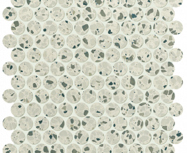 Мозаика FAP Ceramiche fRPC Glim Gemme Salvia Round Mosaico Matt 29,5х32,5
