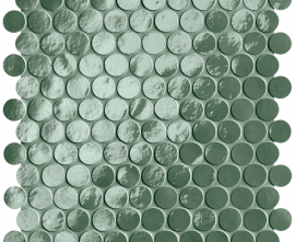 Мозаика FAP Ceramiche fROO Glim Salvia Round Mosaico Brillante 29,5x32,5