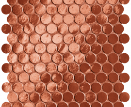 Мозаика FAP Ceramiche fRON Glim Rosso Cuore Round Mosaico Brillante 29,5x32,5