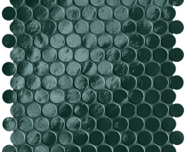 Мозаика FAP Ceramiche fROM Glim Petrolio Round Mosaico Brillante 29,5x32,5