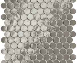 Мозаика FAP Ceramiche fROJ Glim Grigio Fumo Round Mosaico Brillante 29,5x32,5