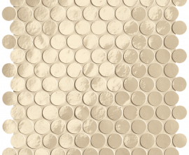 Мозаика FAP Ceramiche fROG Glim Beige Round Mosaico Brillante 29,5x32,5