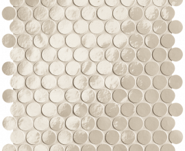 Мозаика FAP Ceramiche fROF Glim Avorio Round Mosaico Brillante 29,5x32,5