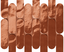 Мозаика FAP Ceramiche fRNZ Glim Rosso Cuore Curve Mosaico Brillante 29x29,5