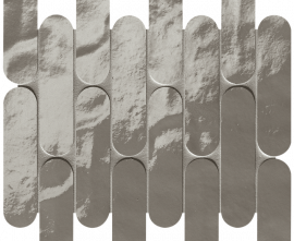 Мозаика FAP Ceramiche fRNV Glim Grigio Fumo Curve Mosaico Brillante 29x29,5
