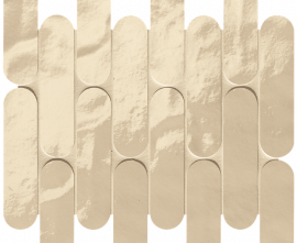 Мозаика FAP Ceramiche fRNS Glim Beige Curve Mosaico Brillante 29x29,5
