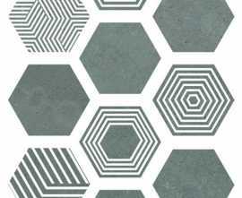 Керамогранит ITT Ceramic Pier17 Hexa Turquoise 23,2x26,7