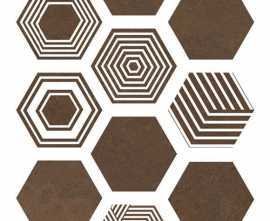 Керамогранит ITT Ceramic Pier17 Hexa Copper 23,2x26,7