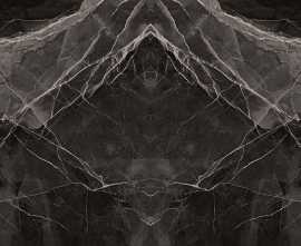 Керамогранит Kutahya Seramik Black Calacatta Book Match Kristal Parlak Nano Rectified 120x240