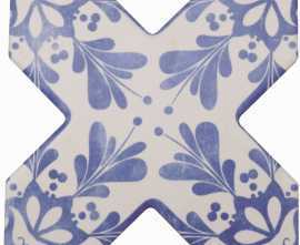 Декор Cevica Becolors Cross Dec. Stencil Electric Blue 13.25х13.25