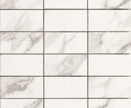 Мозаика Casalgrande Padana 2705417 Marmoker Mosaico Statuario Grigio Lucido 5x10 30x30