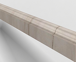 Бордюр Marmocer PJG-YXXT006-AEBS 06 Molding Diana White 120x2.5