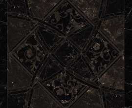 Декор Versace 262532 Fondo Intarsio Nero Amasanta 78x78