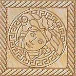 Декоративная вставка Versace 240302 MARBLE TOZZETTO MEDUSA ORO SAB 11,5x11,5