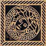 Декоративная вставка Versace 240303 MARBLE TOZZETTO MEDUSA NERO SAB 11,5x11,5