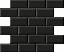 Декор Dune 187843 Mosaico Minimetro Negro 29,1x29,6