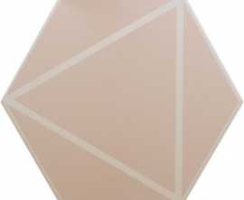 Керамогранит DNA Tiles 127022 FANCY LINES PINK R10 20x23