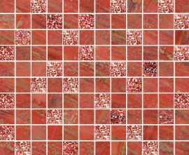 Декор Brennero Mosaico Lux Mix Quadretti Rosso 30x30
