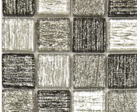 Мозаика Caramelle Mosaic Black Tissue 298x298х4