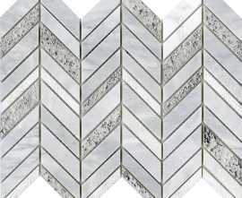 Мозаика L'Antic Colonial L241714811 Constellation Chevron White 25,2x30,4