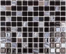 Мозаика Vidrepur Astra Black (на ПУ сцепке) 31.7x31.7