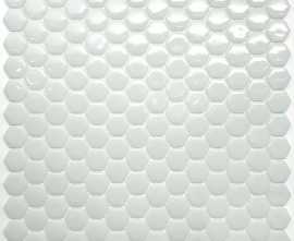 Мозаика Natural STP-WH001-HEX стекло (25) 300х300