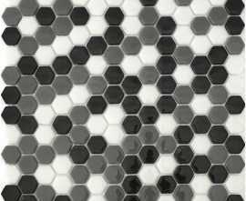 Мозаика Natural STP-BK005-HEX стекло (25) 290х290