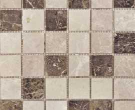 Мозаика Q-Stones QS-032-48T/8 (Mix Emperador -48T/8) 30,5х30,5х0,8