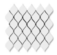Мозаика Bonaparte Melany White glossy 26.4x28