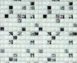 Мозаика Bonaparte Crystal white (стекло) 15*15 300*300