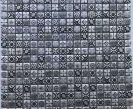 Мозаика Bonaparte Xindi Grey (стекло) 15*15 300*300