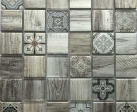Мозаика Bonaparte Rabat Beige (стекло) 48*48 300*300
