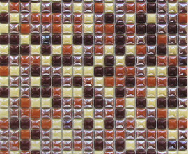 Мозаика Bonaparte Caramel (стекло) 15*15*8 300*300