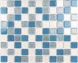 Мозаика Bonaparte Shine Blue (стекло) 25*25 300*300