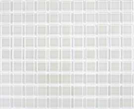 Мозаика Bonaparte White glass (стекло) 25*25 300*300