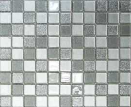 Мозаика Bonaparte Shine Silver (стекло) 25*25 300*300