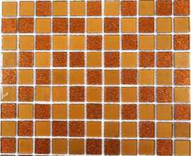Мозаика Bonaparte Shine Brown (стекло) 25*25 300*300