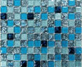 Мозаика Bonaparte Satin Blue (стекло) 23*23 300*300