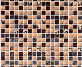 Мозаика Bonaparte Crystal brown (стекло) 15*15 300*300