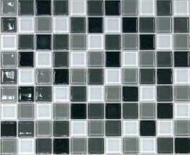 Мозаика Bonaparte Carbon mix (стекло) 25*25 300*300