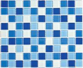 Мозаика Bonaparte Blue wave-3 (стекло) 25*25 300*300