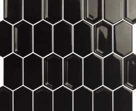 Мозаика Caramelle Mosaic Crayon Black glos 27.8x30.4