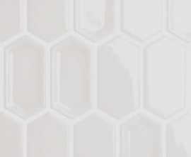 Мозаика Caramelle Mosaic Crayon White glos 27.8x30.4