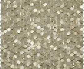 Мозаика Caramelle Mosaic Aluminium 3D Hexagon Gold 8x14x6 29.7x30.6
