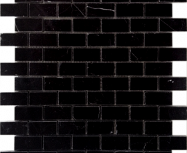 Мозаика Caramelle Mosaic Pietrine Nero oriente POL 2.3x4.8 29.8x29.8