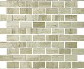 Мозаика Caramelle Mosaic Pietrine Travertino Silver POL 2.3x4.8 - толщ. 4 мм 29.8x29.8