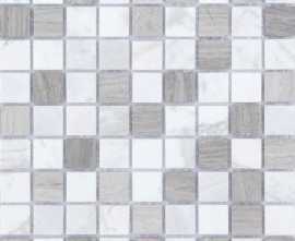 Мозаика Caramelle Mosaic Pietrine Pietra Mix 2 MAT 23x23 - толщина 4 мм 298X298